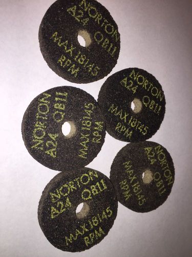 Norton a24 qb11 tool post grinding wheels lot of 5 nos for sale