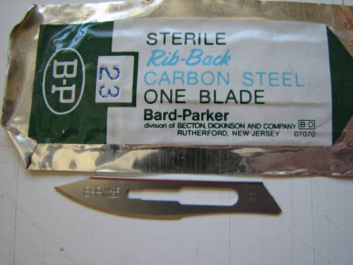 END OF LOT BARD PARKER #23 STAINLESS STEEL SURGICAL BLADES BRAND NEW IN PACKAGE