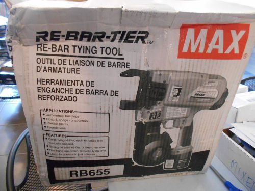 Brand New Max RB655 Re-Bar Tier Re-bar Tying Tool Cordless