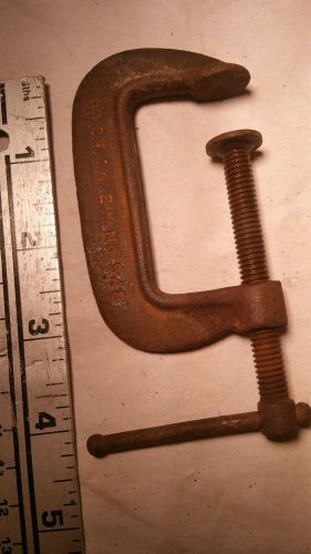 One 2&#034; Vintage Cincinnati Tool Co. C-Clamps:  No. 548 Malleable  USA