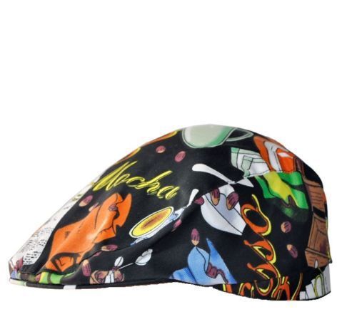 The New  Cafe Attendant Hat Men&#039;s and Women&#039;s Multicolor Chef Beret Hat