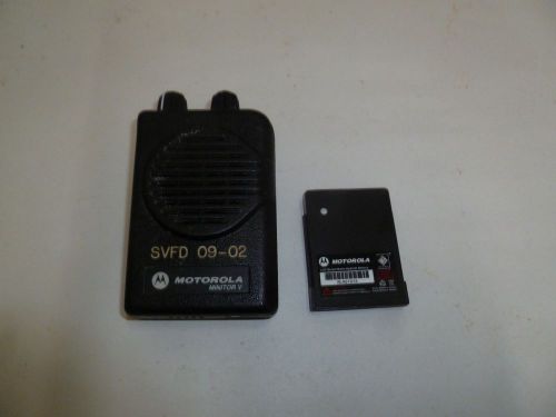 Working Motorola Minitor V Stored Voice Fire EMS Pager 151-158.9 MHz VHF f