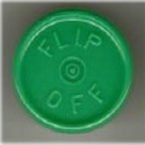 1000 west pharma green vial flip off caps seals 13mm 73843g-13 serum cap for sale