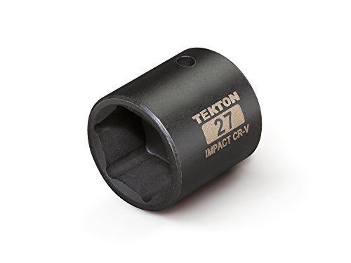 TEKTON 47779 1/2-Inch Drive by 27 mm Shallow Impact Socket