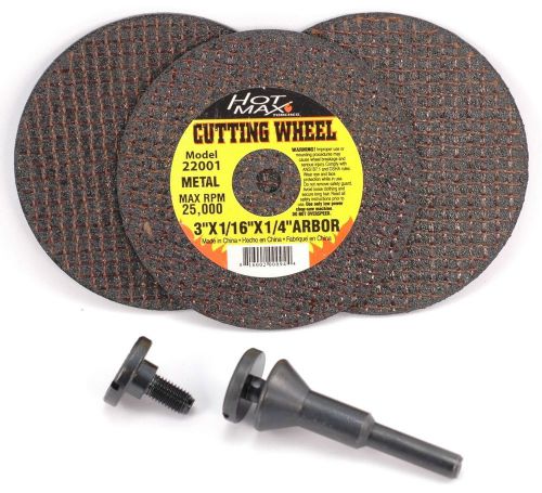 Hot max 26182 mandrel and cut off wheel kit 1/4-inch arbors for sale