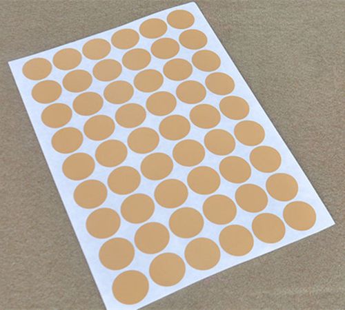 3cm Simulated Kraft Paper A4 Round Self Adhesive Stickers Laser Printer Labels