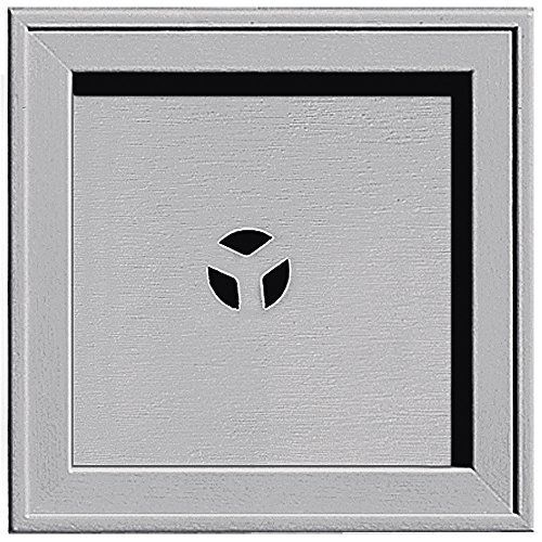 Builders Edge 130110004016 Recessed Square Mounting Block 016, Gray