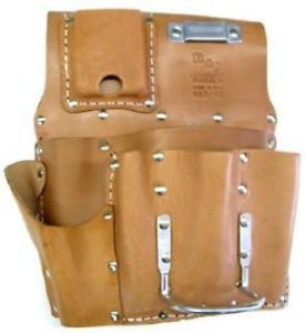 Drywall leather pouch hand crafted genuine leather tape holder 25-30in rules for sale