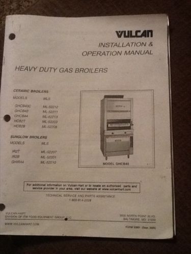 Vulcan Sunglow Heavy Duty Broiler