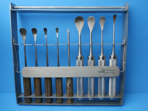 Turtle-COBB Sterilizing Rack w/COBB Elevators &amp; Screw Driver(Set of 10Pcs) OR