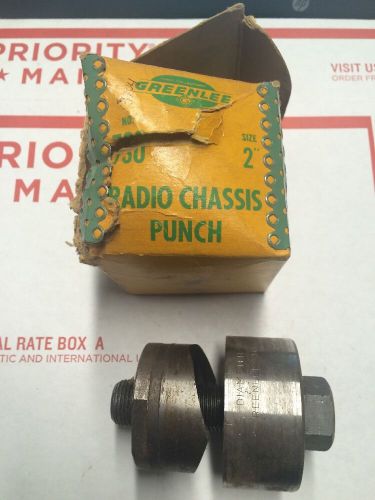 Greenlee 2&#034; Diameter 50.8mm Radio Chassis Knockout Punch 5004231 5004232 #3704
