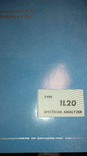Original manual TEKTRONIX  SPECTRUM ANALYZER Type 1L20 MINT