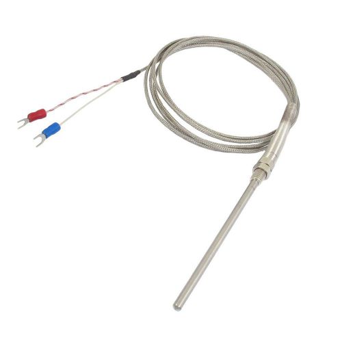 Uxcell 0-400 c probe k type thermocouple temperature sensor 100 mm x 5 mm for sale