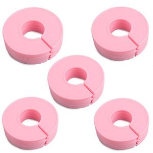 20PCS Pink Plastic Blank Round Size Dividers Retail Clothing Racks Dividers