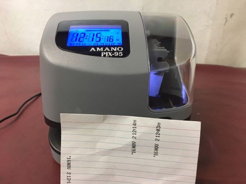 Amano pix-95 electronic time clock for sale