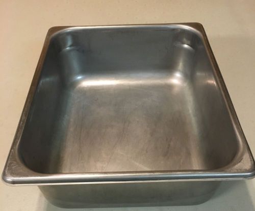 Polar Ware NSF 18-8 Stainless Steel Steam Pan 7 Qt/6.6L 12x10x4&#034; E12104 VGC