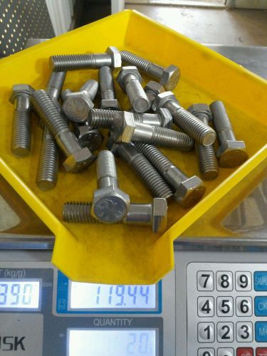 5/8-11 x 2 1/2 hex head cap screw stainless steel, 20pcs. for sale