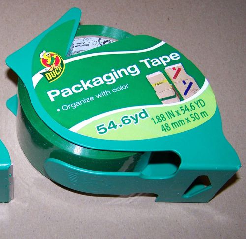 Green Colored Duck packaging Tape 1.88&#034; Wide 54.6 Yard 48mm X 50 m Roll 317830