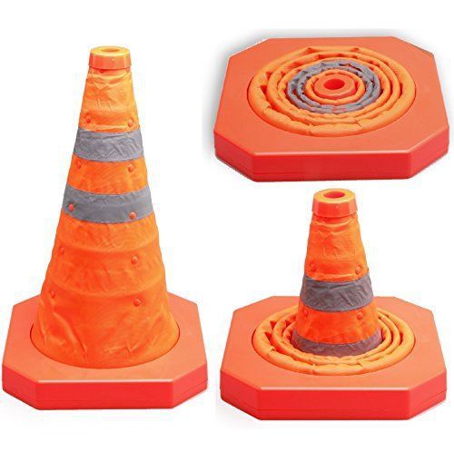 OpenBox Cartman Collapsible Traffic Cone 15,5 Inches, Multi Purpose Pop up Cone,