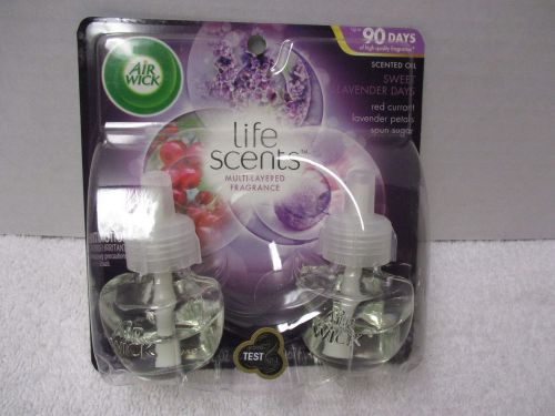 Air Wick &#034;Life Scents Scented Oil Refills, Sweet Lavender Days, 0.67 Oz, 2/pack&#034;