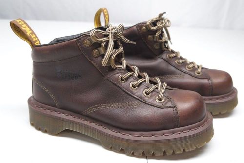 Dr Martens Mens 7 M 8287 Air Wair Brown Leather Work Boots