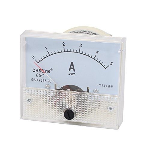 uxcell 85C1-A Analog Current Panel Meter DC 5A AMP Ammeter
