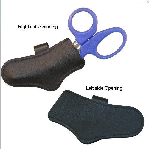 Emt leather trauma shears holder (shears sheath) with metal clip (right sided) for sale