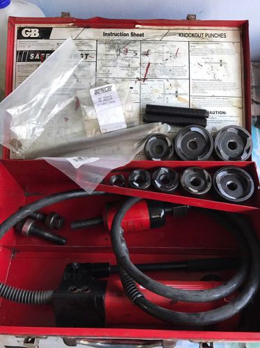 Gardner Bender Hydraulic Knockout Kit 1/2&#034; to 2&#034; Used In Excellent Conditions