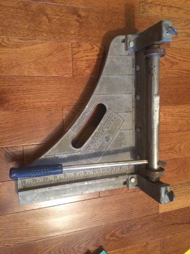 Commercial Grade Vinyl Tile Cutter Crain Cutter Co. Model A 12&#034;