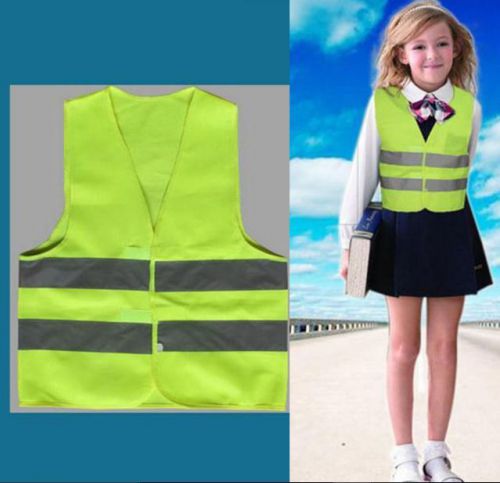 High Children Kids Visibility Reflective Vest Waistcoat Jacket Safety
