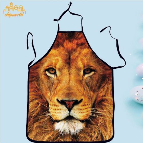 Stylish Cooking Apron lovely Animal Printing Apron Home PARTY Dressing up Lion