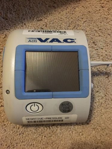 KCI ACTIVAC PRESSURE WOUND THERAPY UNIT Acti V.A.C. (missing Charger And Case)