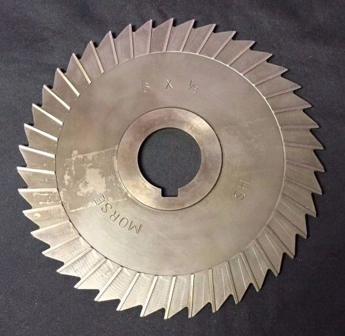 Morse 6 x 1/8 x 1-1/4 28T HS Straight Tooth Side Mill Slitting Saw