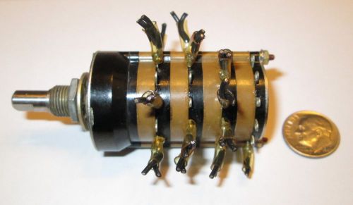 Grayhill rotary switch  series 44  4 pole - 9 positions 1 1/8&#034; od used good for sale