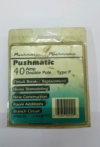 new pushmatic 2 p0le 40 breaker p240