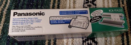 New Genuine Panasonic KX-FA55 FAX Ink Film Refill Replacement Cartridge Two Roll