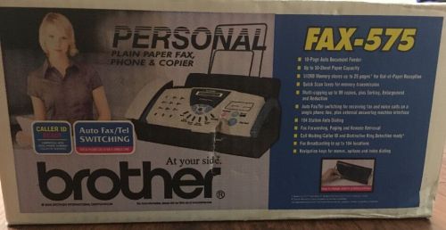 BRAND NEW BROTHER FAX-575 Personal Plain Paper Fax, Phone &amp; copier