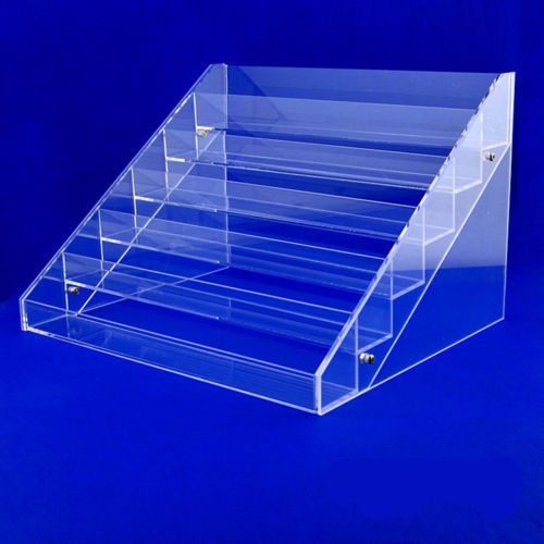 6 Tier Clear Acrylic Display Stand Rack Organizer Polish Cosmetic Storage Box