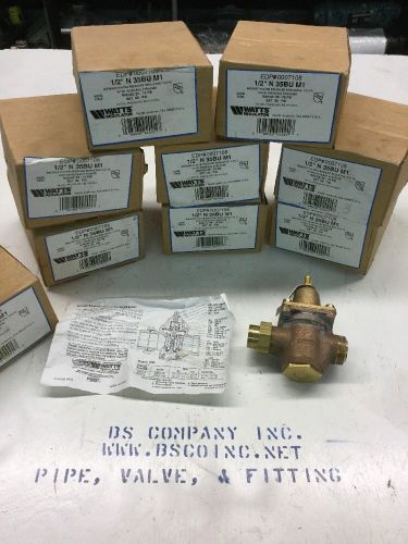 1/2&#034; npt watts bronz pressure reducing valve w/ integral strainer n-35bu-m1 nib! for sale