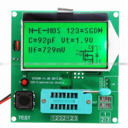 LCD GM328A Transistor Tester ESR Meter Frequency Square Wave Generator