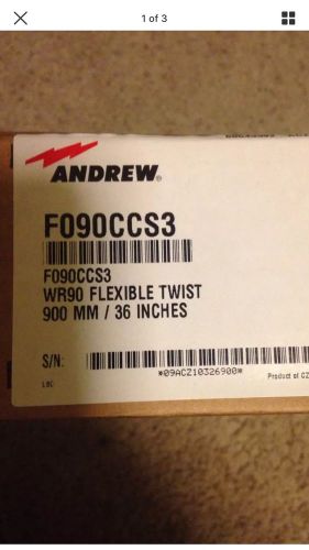 Andrew F090CCS3 Flexible Twist for WR90 8.2-12.4GHz 900 MM / 36 Inches