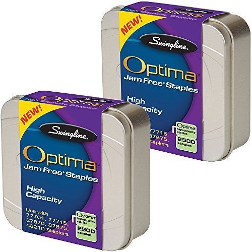 Swingline optima high capacity staples 2-pack, 3/8-inch leg length, 125 per for sale