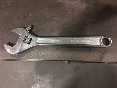Klein tools inc. 507–12 adjustable crescent wrench 12 inch 1-9/16&#034; jaw cap usa for sale