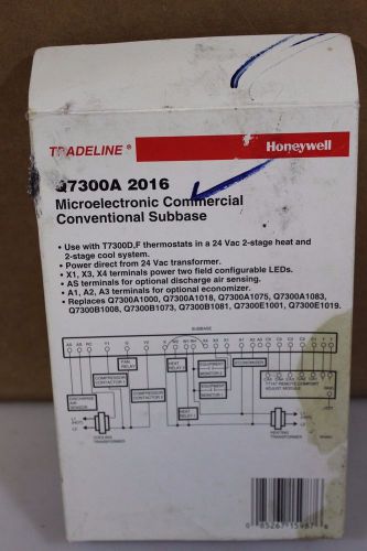 Honeywell Q7300A 2016 Microelectronic Commercial Conventional Subbase New In Box