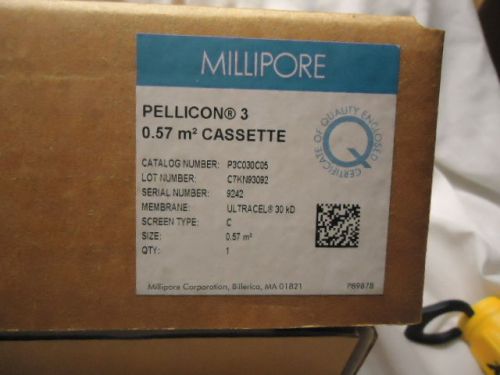 New Millipore Pellicon 3 Cassette filter, P3C030C05 Sealed
