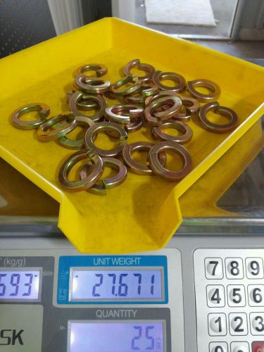 7/8&#034; split lock washers grade 8, 25pcs.