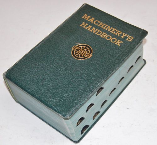 Machinery&#039;s handbook toolbox edition w/thumb index 12th edition for sale