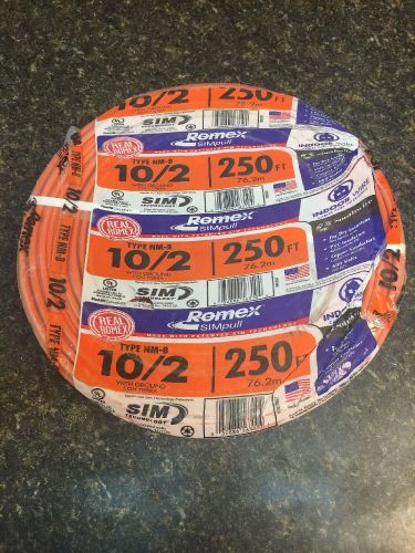 Romex 250 ft. 10/2 gauge solid simpull nm-b indoor residential electrical wire for sale