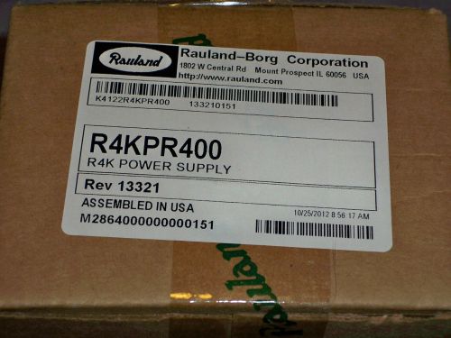 Rauland-Borg R4KPR400 Power Supply R4K K4122R4KPR400 New Factory Sealed
