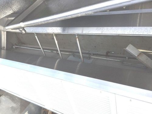 Exhaust 10&#039; stainless hood restaurant kitchen return air captive aire  &#034;hd818&#034; for sale